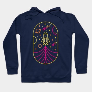 Rocket Journey Into Space 1 Hoodie